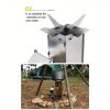 Outdoor stainless steel charcoal stove is portable and foldable, convenient for storage. It can be used in multiple scenarios such as camping