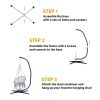 Free shipping Hammock Chair Stand Only - Metal C-Stand for Hanging Hammock Chair,Porch Swing - Indoor or Outdoor Use - Durable 300 Pound Capacity